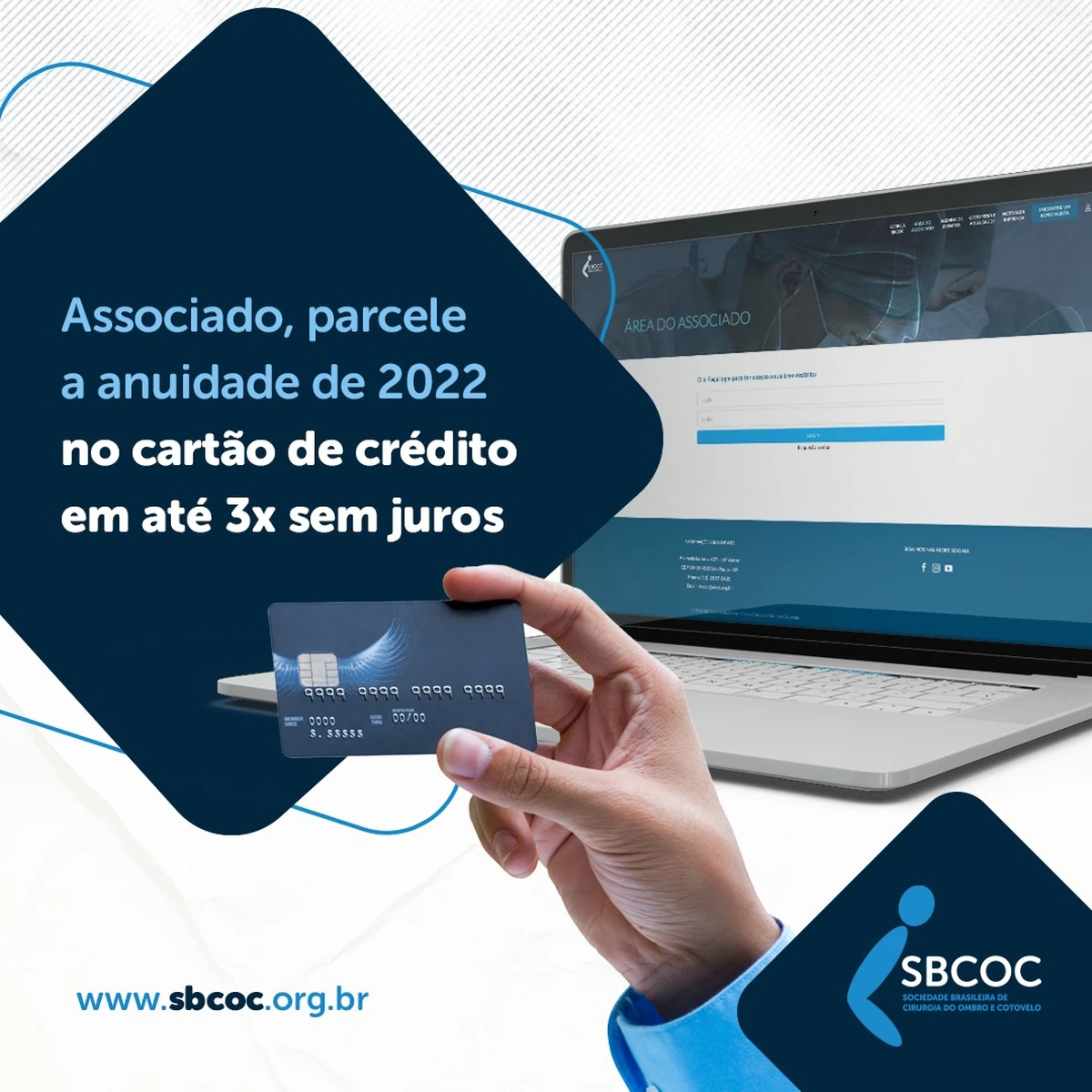 A Anuidade 2022 já está disponível para o pagamento!