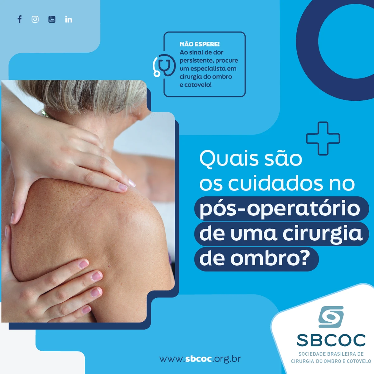 Quais são os cuidados no pós-operatório de uma cirurgia de ombro?
