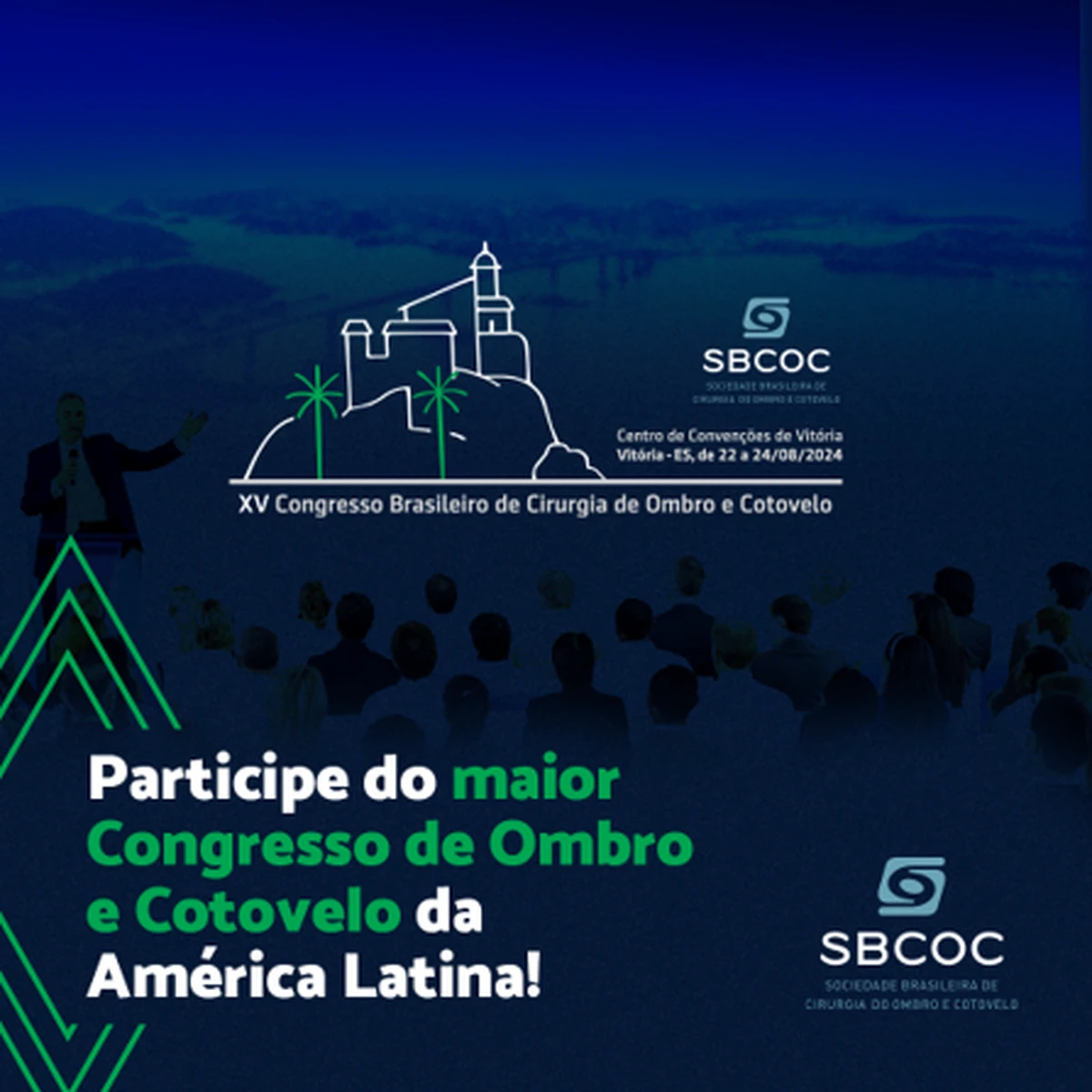 Faltam 90 dias para o XV Congresso Brasileiro de Cirurgia de Ombro e Cotovelo