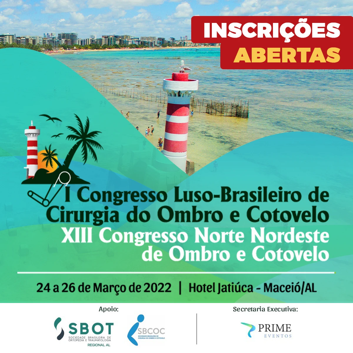 Inscrições abertas para o I Congresso Luso-Brasileiro de Cirurgia do Ombro e Cotovelo e o XIII Congresso Norte Nordeste de Ombro e Cotovelo