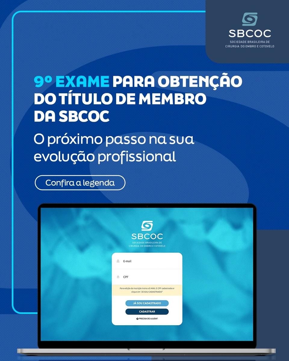O próximo passo da sua evolução profissional – 9º Exame para Obtenção do Título de Membro da SBCOC
