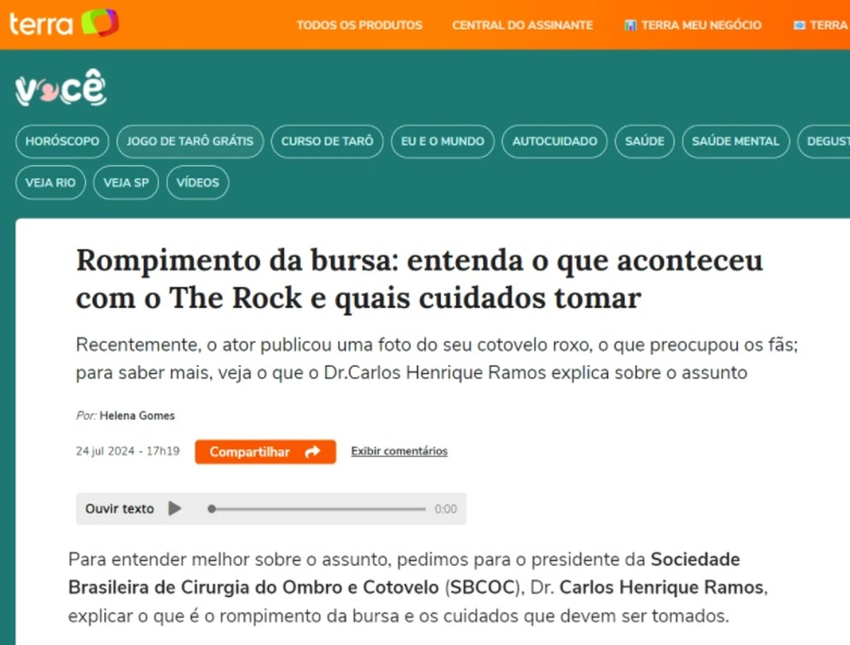 SBCOC na Mídia: Reportagem do portal Terra explica rompimento de bursa