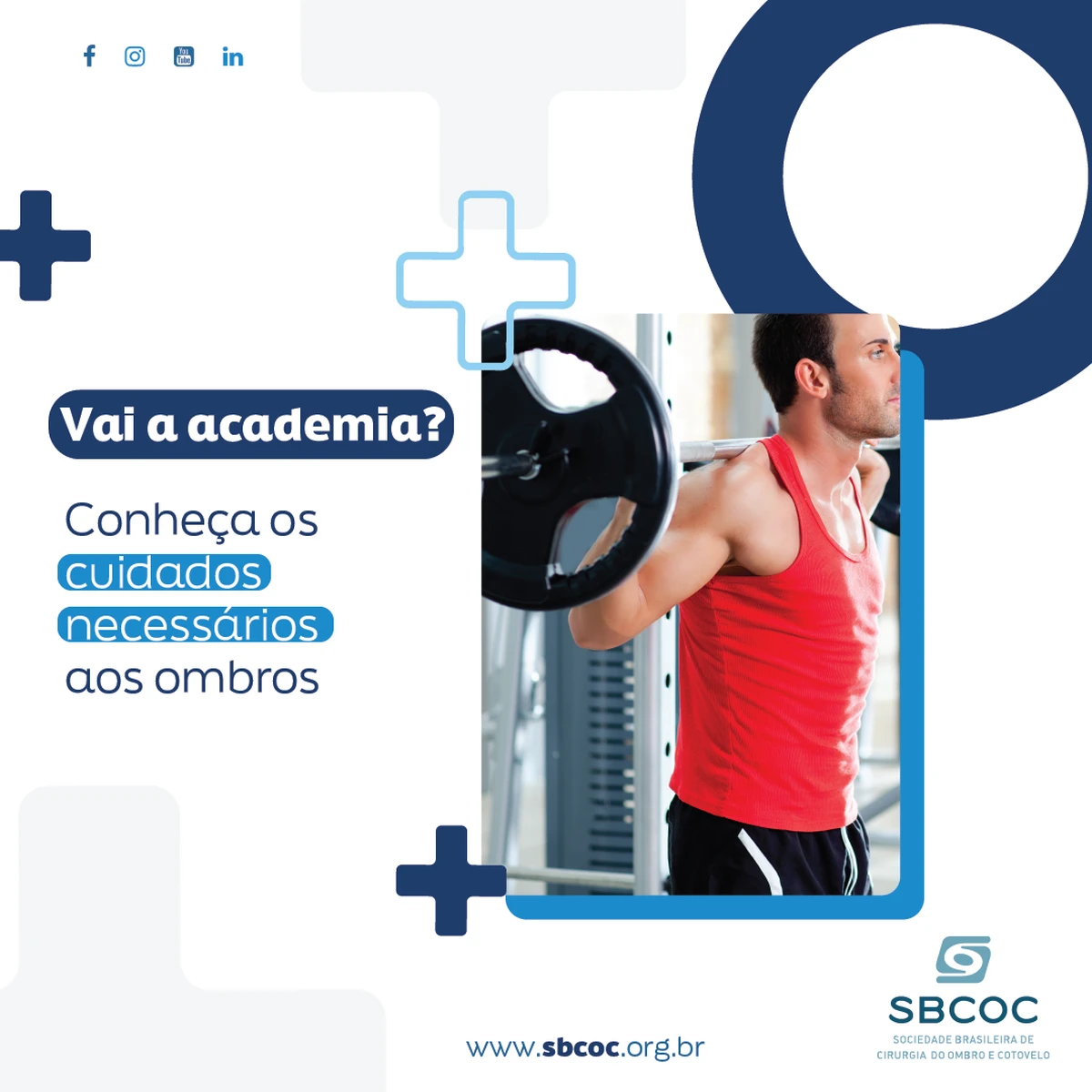 Vai a academia? Conheça os cuidados necessários aos ombros