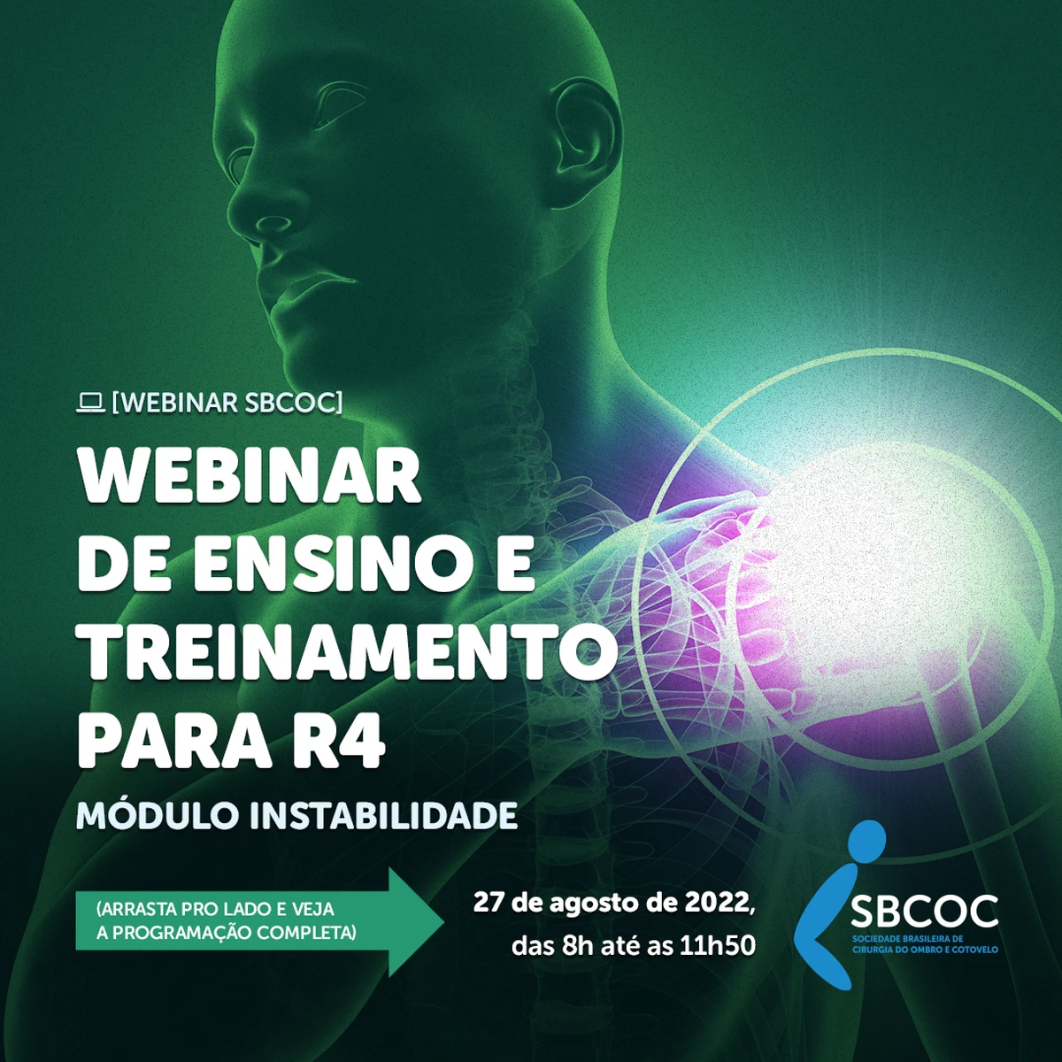 Webinar de ensino e treinamento para R4 – Módulo Instabilidade